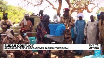 Unas 30.000 personas llegan a Chad desde Sudán