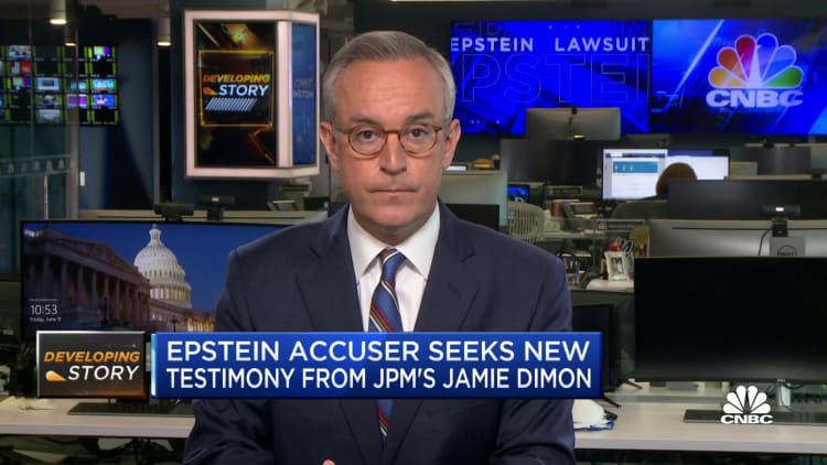 El acusador de Epstein busca un nuevo testimonio de Jamie Dimon de JPMorgan