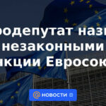 Eurodiputado califica de ilegales sanciones de la UE