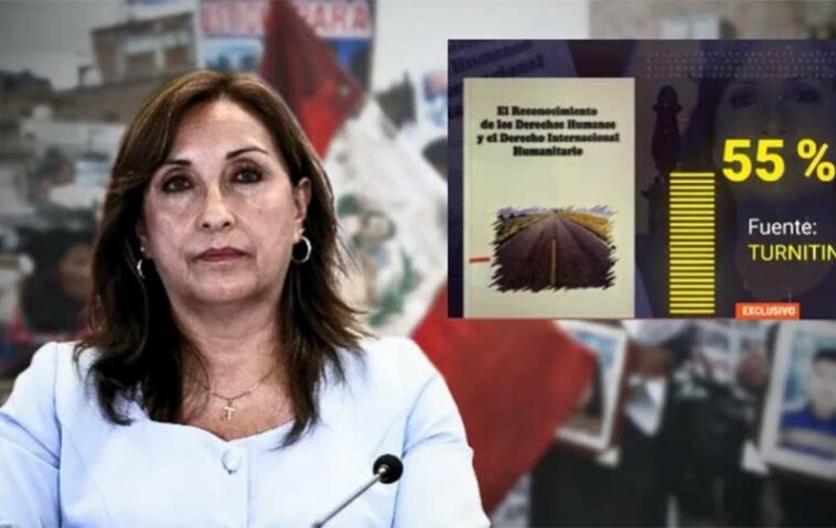 Boluarte es coautor del libro en cuestión con otras seis personas (Foto Infobae)