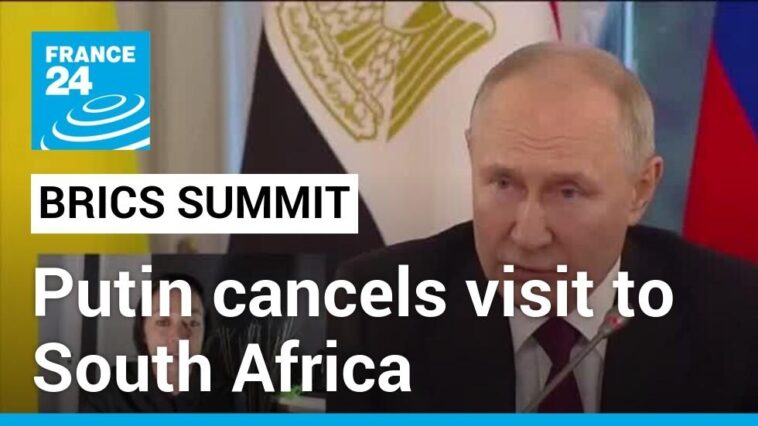 Putin cancela su visita a Sudáfrica: el presidente ruso se saltará la cumbre de los BRICS bajo amenaza de arresto
