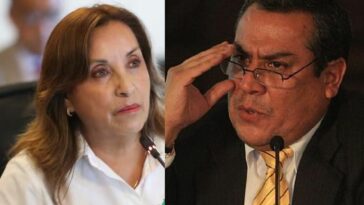 “Esta cuestión de los relojes terminará mañana” cuando Boluarte (L) testifique, esperó el primer ministro Adrianzén (R)