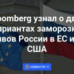 Bloomberg conoció dos opciones para congelar los activos de Rusia en la UE por culpa de Estados Unidos