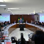 Luiz Inácio Lula da Silva habla durante una reunión ministerial en el Palacio do Planalto en la capital de Brasilia, Brasil, el lunes 18 de marzo de 2024.