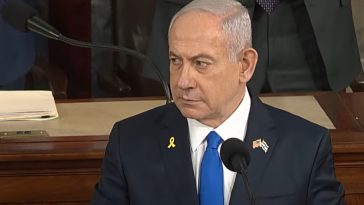 Netanyahu addresses Congress.