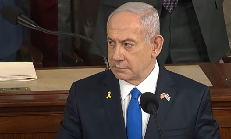 Netanyahu addresses Congress.