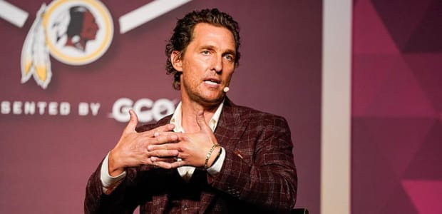 Matthew McConaughey NFL: Almuerzo anual número 58 de los Redskins (28/8/19)