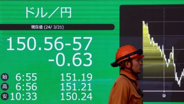 El yen se mantiene estable y las bolsas asiáticas se debilitan a medida que se acerca el final de una semana agitada