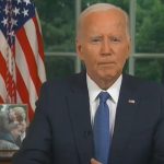 Joe Biden speaks to the nation from the Oval Office.