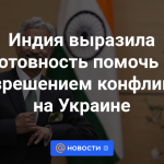 La India ha expresado su disposición a ayudar a resolver el conflicto en Ucrania.