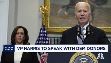 La vicepresidenta Harris hablará con donantes demócratas