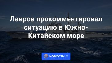 Lavrov comentó sobre la situación en el Mar de China Meridional