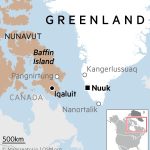 Mapa del vuelo de Groenlandia