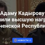 Adam Kadyrov recibió el máximo galardón de la República Chechena