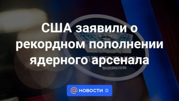 Estados Unidos anunció una ampliación récord de su arsenal nuclear