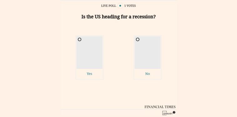 La gran pregunta: ¿se dirige Estados Unidos hacia una recesión?