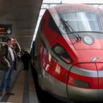 Un tren de alta velocidad en la estación de Roma