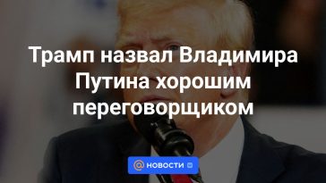 Trump llamó a Vladimir Putin un buen negociador