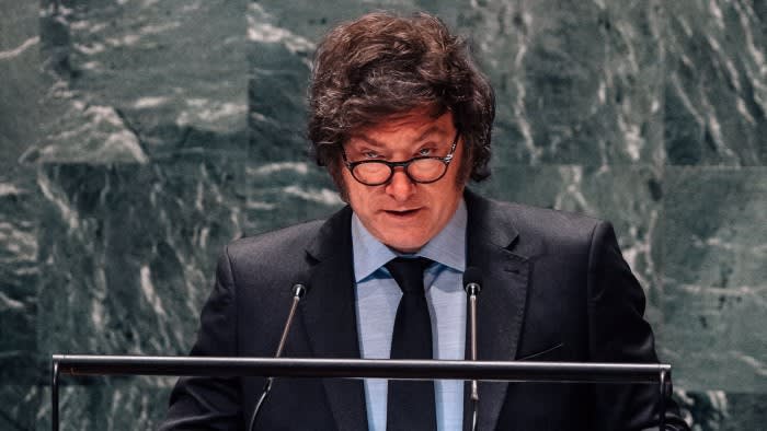 El argentino Javier Milei denuncia en discurso la agenda "socialista" de la ONU