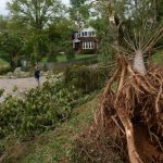 Daños por tormenta en Asheville, Carolina del Norte