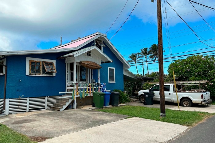 La casa de Ryan Routh en Kaaawa, Hawaii