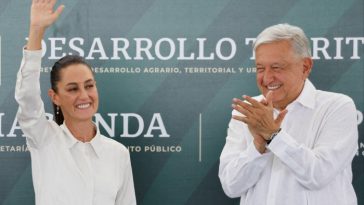 Andrés Manuel López Obrador y la presidenta electa Claudia Sheinbaum