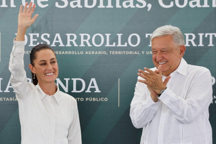 Andrés Manuel López Obrador y la presidenta electa Claudia Sheinbaum