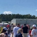 Trump supporters walk out in North Carolina