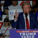 Trump holds a rally in Las Vegas.