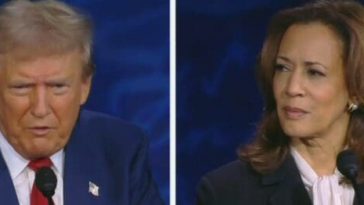 Donald Trump and Kamala Harris debate on ABC.