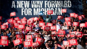 Al igual que Michigan, Estados Unidos no es ni rojo ni azul