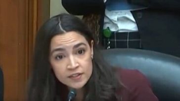 AOC asks questions during the Biden impeachment hearing.