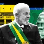 El presidente brasileño Luiz Inácio Lula da Silva, el Gran Salón del Pueblo en Beijing y el Capitolio de Estados Unidos