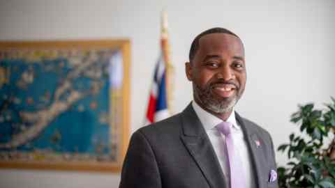 El primer ministro de Bermudas, David Burt