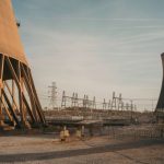 Torres de refrigeración en el Crane Clean Energy Center, anteriormente la planta de energía nuclear de Three Mile Island