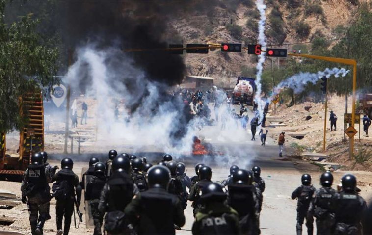 Hasta el momento 91 policías han resultado heridos en enfrentamientos con los evitas