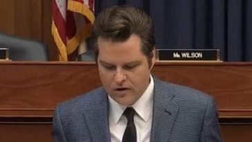 Matt Gaetz gets caught using Chinese propaganda in a House hearing.