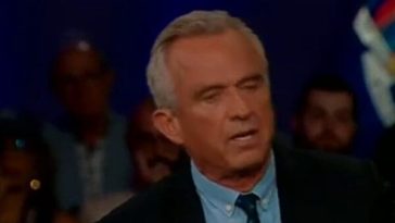 RFK Jr. speaks at a Fox News town hall with Sean Hannity.