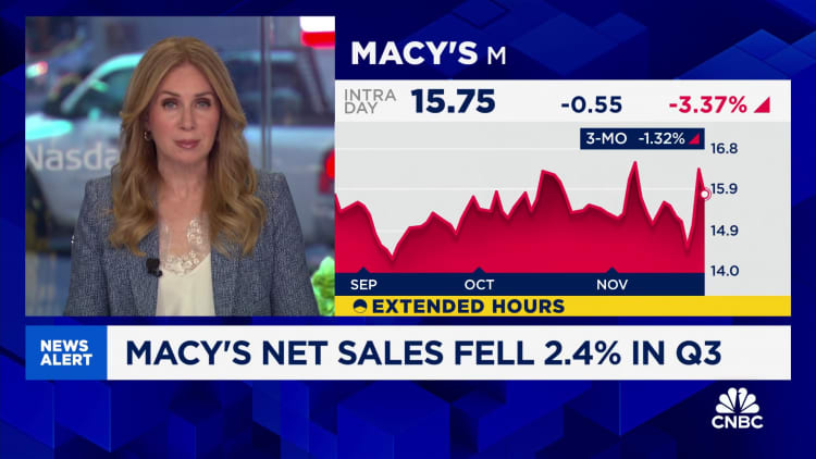 Macy's retrasa informe de resultados del tercer trimestre tras problema contable