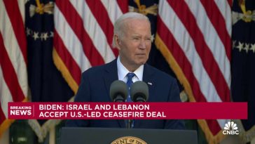 Se ha aceptado el alto el fuego permanente entre Israel y el Líbano, dice Biden