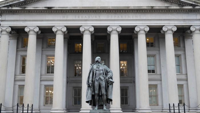 The US Treasury building