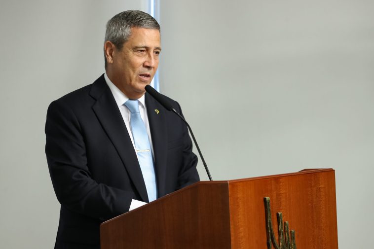 Inauguration ceremony of the Defense Minister , General Braga Netto, in April 2021 (Marcos Corrêa / Presidency of Brazil)