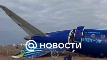 Putin y Aliyev discutieron el accidente aéreo cerca de Aktau