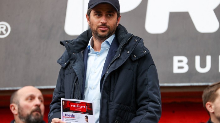 777 Partners’ Josh Wander at a football match between Standard de Liège and Royale union Saint-Gilloise in Liege, Belgium, in April 2022