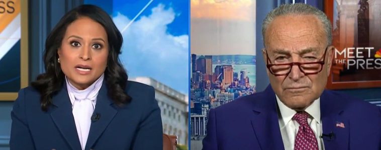 Chuck Schumer cierra a Kristen Welker después de que ella infiere que los demócratas mintieron sobre la agudeza mental de Biden