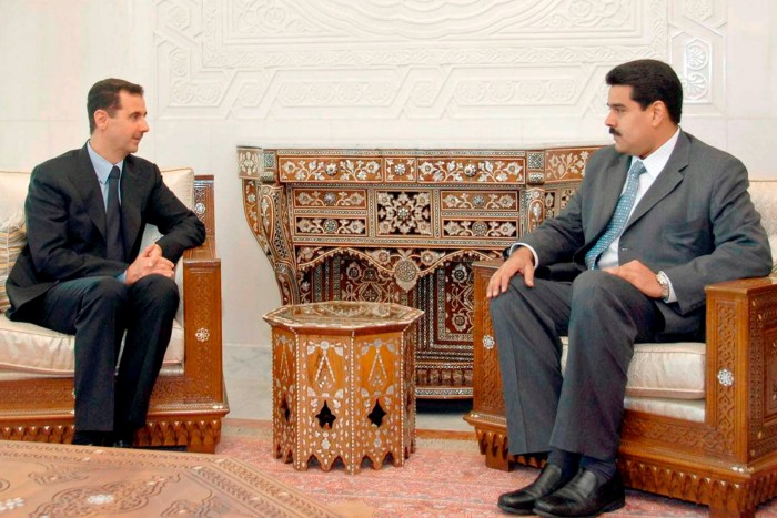 Bashar al-Assad y Nicolás Maduro en 2007