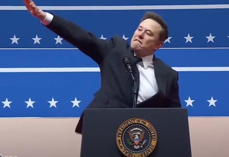 Elon Musk parece dar el saludo nazi a los fanáticos de Trump en la toma de posesión