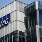 KPMG logo on office building in London