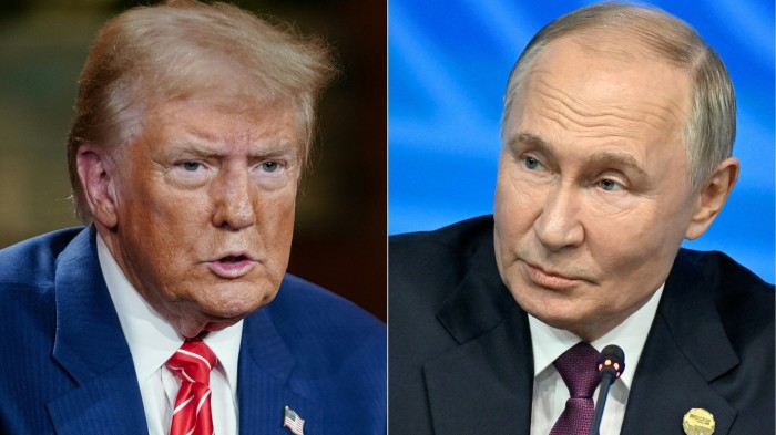 Donald Trump and Vladimir Putin