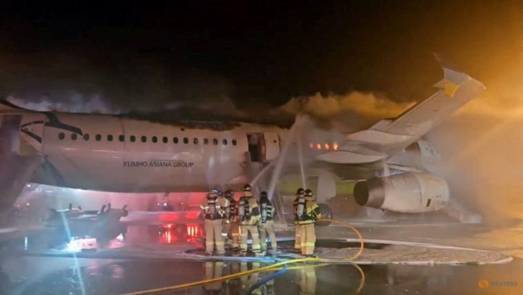 Las acciones de Air Busan de Corea del Sur caen después del incendio del avión